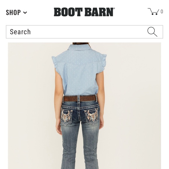 Girls Bootcut Jeans - Picture 4 of 4